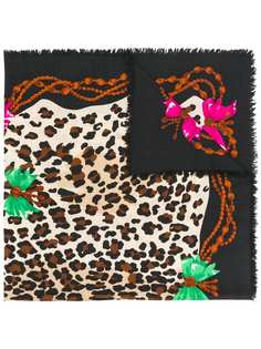 Christian Dior Vintage шарф с леопардовым принтом