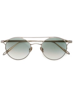 Linda Farrow круглые солнцезащитные очки-авиаторы