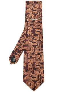 Jean Paul Gaultier Vintage жаккардовый галстук с логотипом