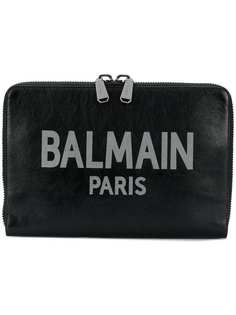 Balmain oversized branded clutch