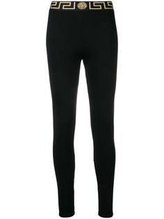 Versace леггинсы с поясом с логотипом