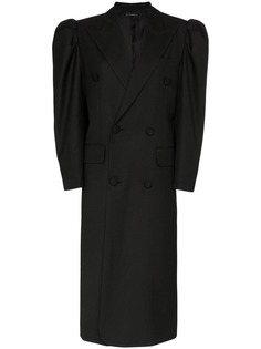 Blindness double breasted oversized coat