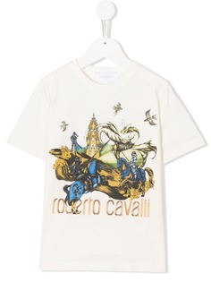 Roberto Cavalli Junior футболка с принтом