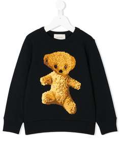 Gucci Kids толстовка с вышитым плюшевым медведем