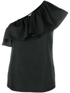 Saint Laurent топ со спущенными плечами