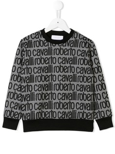 Roberto Cavalli Junior толстовка с принтом логотипа