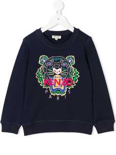 Kenzo Kids толстовка с принтом тигра