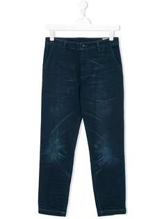 Diesel Kids джинсы с эффектом складок
