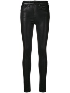 Rag & Bone брюки скинни с отблеском