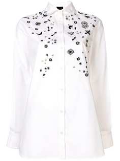 Ermanno Ermanno рубашка кроя оверсайз с вышивками