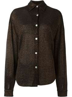 Jean Paul Gaultier Vintage рубашка с отделкой металлик