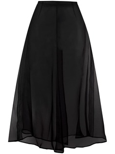 Brognano полупрозрачная расклешенная юбка миди