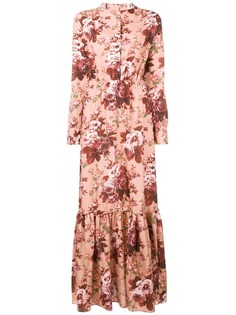 Semicouture платье макси с цветочным принтом