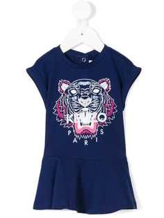 Kenzo Kids платье-футболка с принтом тигра