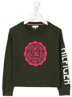 Tommy Hilfiger Junior трикотажный джемпер с логотипом