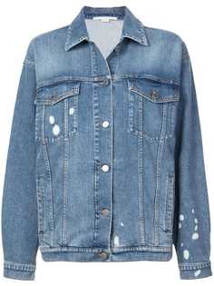 Stella McCartney джинсовая куртка с эффектом разбрызганной краски