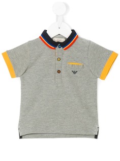 Emporio Armani Kids рубашка-поло с контрастной отделкой