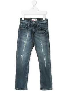 Levis Kids прямые джинсы с рваными деталями