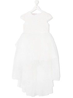 Nunzia Corinna платье с кружевным лифом и юбкой из тюля