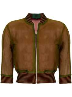 Jean Paul Gaultier Vintage полупрозрачная куртка-бомбер