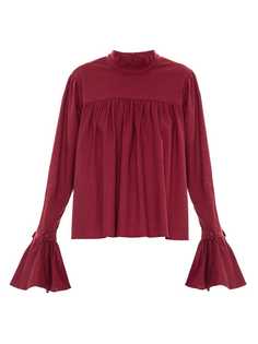 Framed ruffled blouse