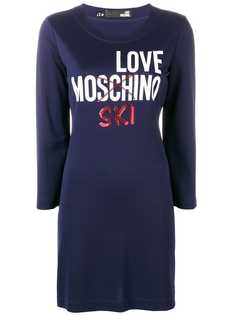 Love Moschino платье свитер Love Ski