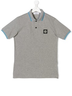 Stone Island Junior рубашка-поло с логотипом TEEN