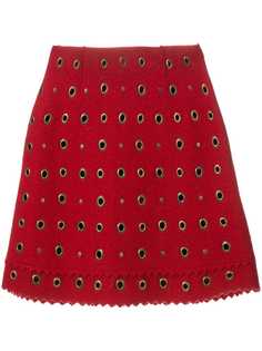 Moschino Vintage юбка мини с люверсами