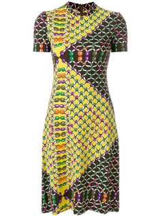 Lanvin Vintage платье с принтом с короткими рукавами