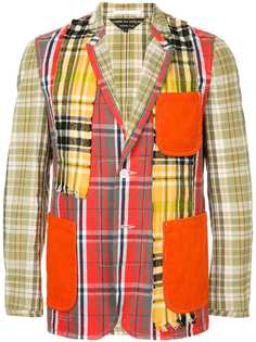 Comme Des Garçons Vintage фланелевый пиджак лоскутного кроя