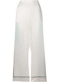 Asceno брюки в пижамном стиле с контрастной окантовкой