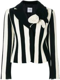 Moschino Vintage блейзер с цветочной аппликацией
