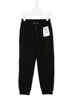Gaelle Paris Kids спортивные штаны с фирменной нашивкой