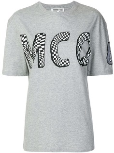 McQ Alexander McQueen футболка с принтом-логотипом в шашку