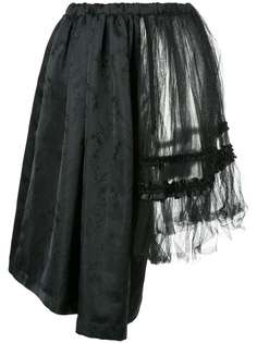 Comme Des Garçons Vintage юбка с цветочной вышивкой