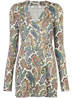 Dvf Diane Von Furstenberg ромпер с принтом пейсли