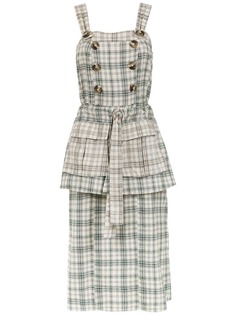 Framed Played midi dress