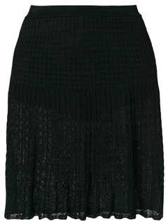 Alaïa Vintage плиссированная кружевная юбка
