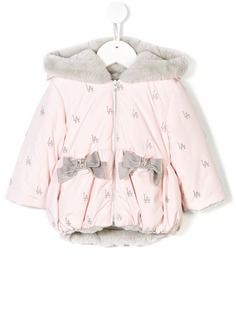 Lapin House LA embroidered duffle coat