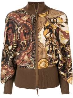 Jean Paul Gaultier Vintage куртка в рубчик с принтом