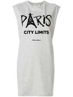 Être Cécile платье-футболка Paris city