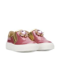 Quis Quis embellished slip-on sneakers