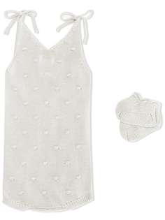 Violeta E Federico комплект из вязаного комбинезона и носков