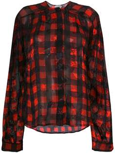 Preen By Thornton Bregazzi блузка Molly в клетку "гингем"