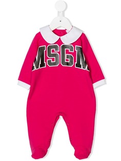 Msgm Kids пижама с принтом логотипа