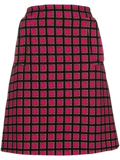 Prada Vintage юбка мини с геометрическим принтом