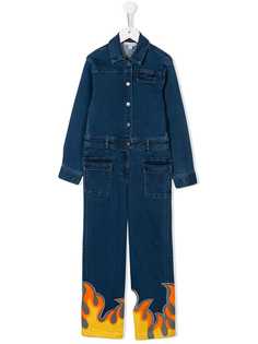 Stella Mccartney Kids комбинезон с принтом пламени