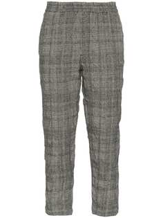 R13 укороченные брюки в клетку