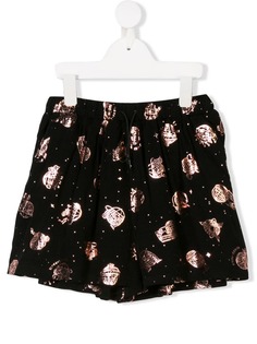 Kenzo Kids TEEN logo printed shorts