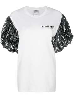 Brognano sequinned balloon sleeves T-shirt